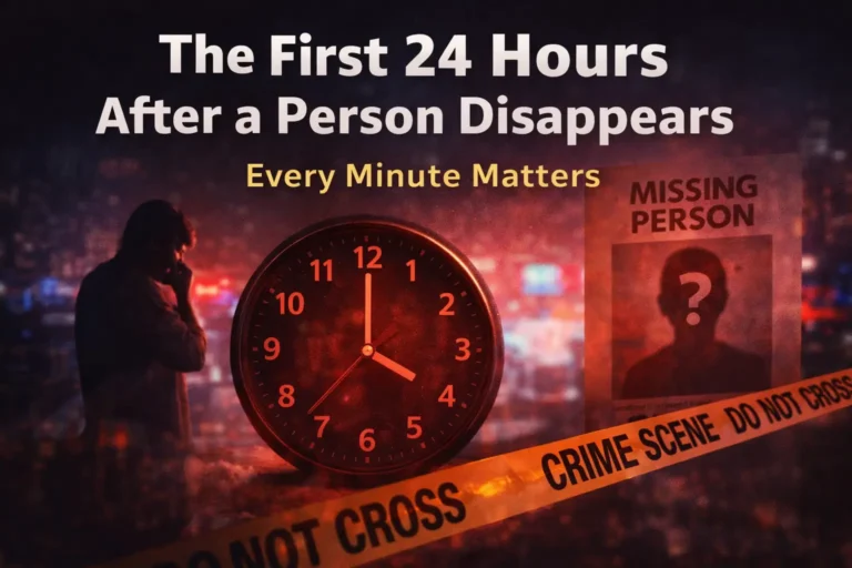 First 24 Hours After a Person Disappears