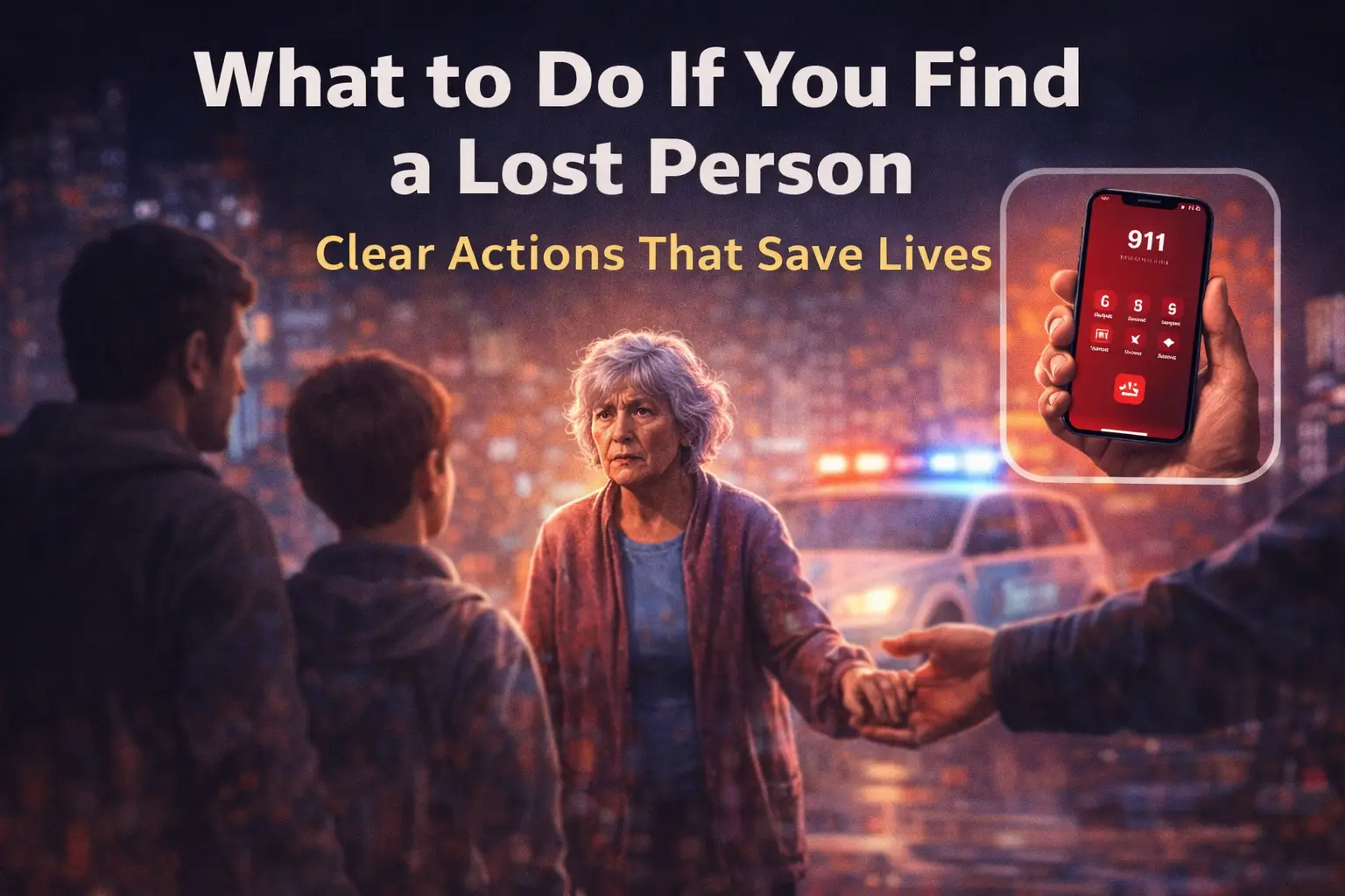What to Do If You Find a Lost Person